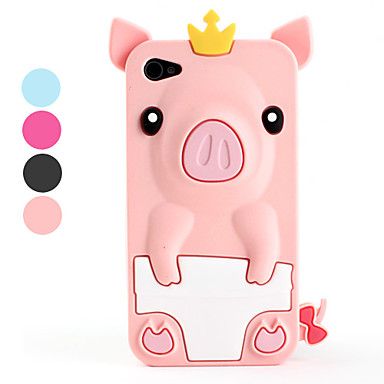 Capa para Iphone 4 e 4S - Porco Várias Cores